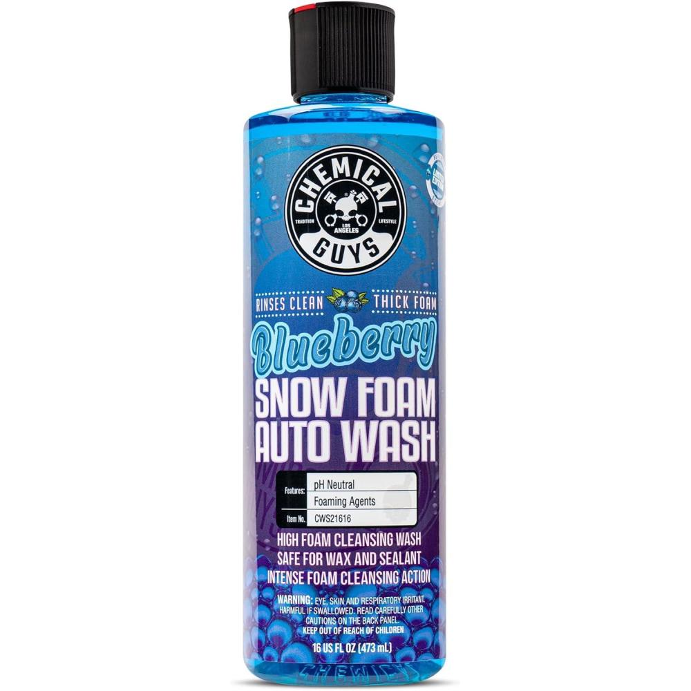 imageChemical Guys CWS21616 Blueberry Snow Foam Car Wash Soap Works with Foam Cannons Foam Guns or Bucket Washes Safe for Cars Trucks SUVs Jeeps Motorcycles RVs ampamp More 16 fl Oz16 Fl Oz Pack of 1