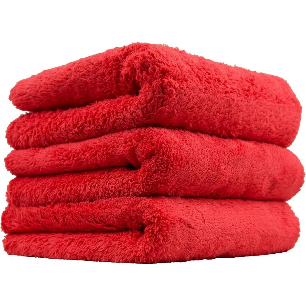 imageChemical Guys MIC35103 Happy Ending Edgeless Microfiber Towel Red 16 in x 16 in Pack of 3