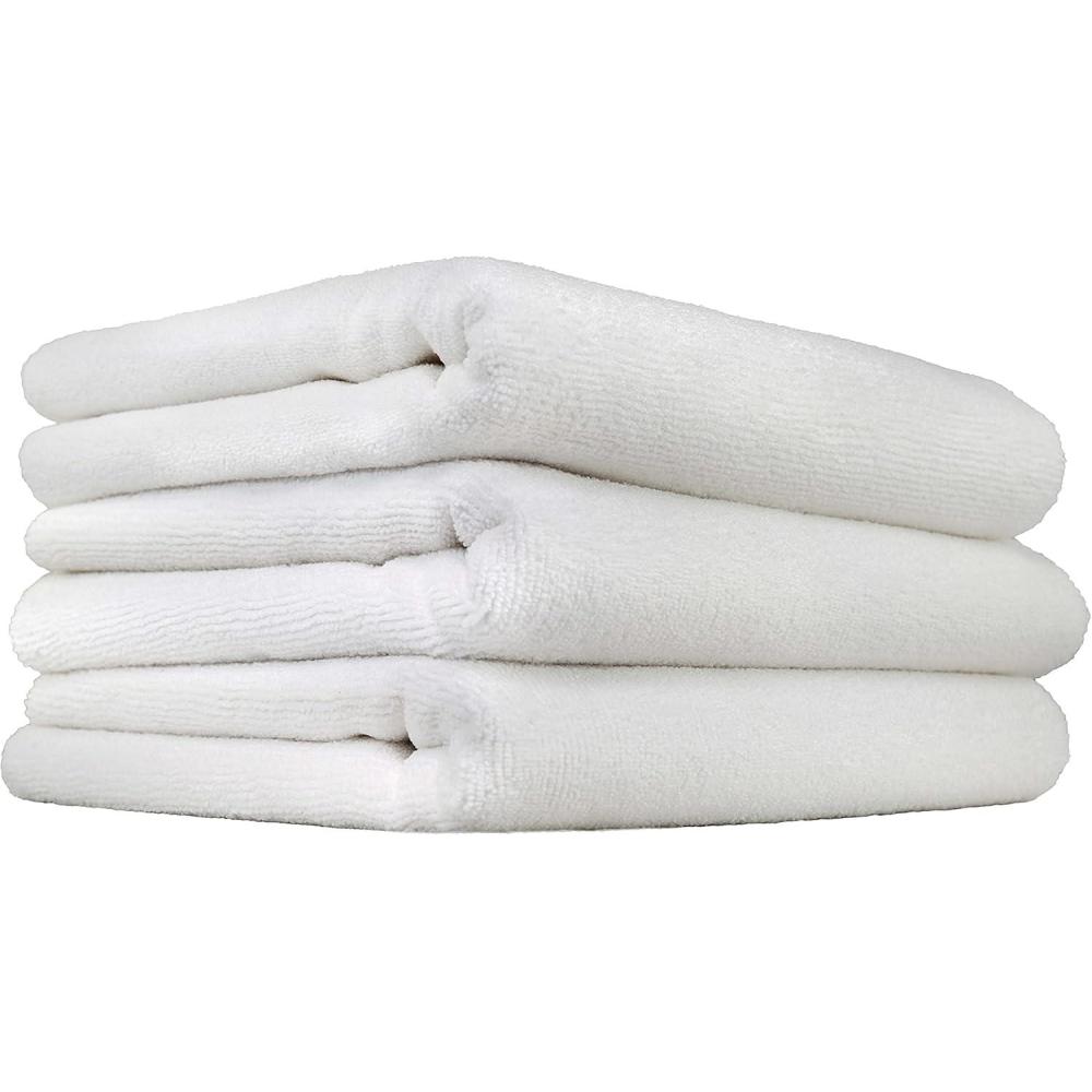 imageChemical Guys MIC8053 Monster Edgeless Microfiber Towel Black 16 in x 16 in Pack of 3White Pack of 3