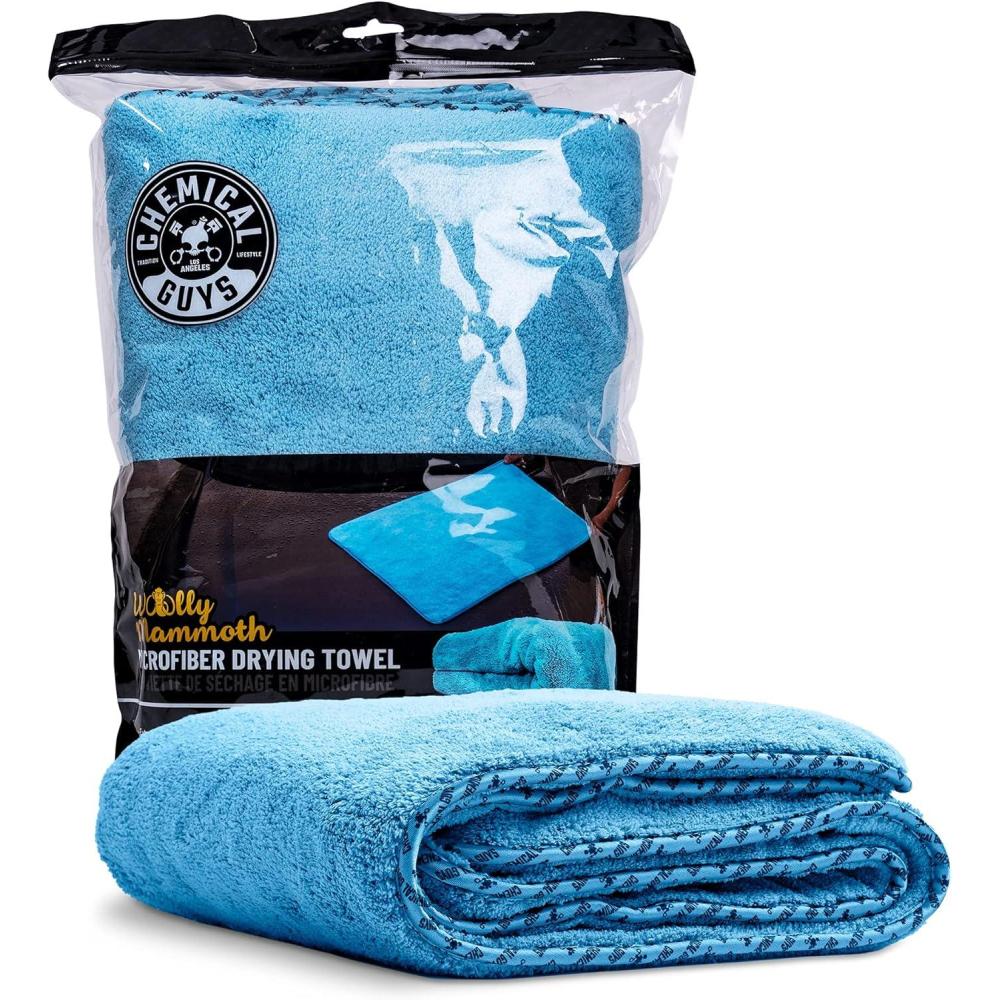 imageChemical Guys Woolly Mammoth Large Super Absorbent and Soft Microfiber Towels for Cars Gray 35 x 25 inchesBlue