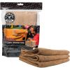 imageChemical Guys MIC35203 Workhorse Professional Grade Microfiber Towel Gray Safe for Car Wash Home Cleaning ampamp Pet Drying Cloths 16quot x 16quot Pack of 3Tan