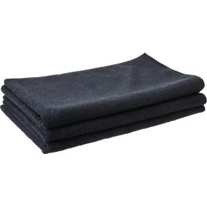imageChemical Guys MIC35203 Workhorse Professional Grade Microfiber Towel Gray Safe for Car Wash Home Cleaning ampamp Pet Drying Cloths 16quot x 16quot Pack of 3Black