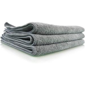 imageChemical Guys MIC35203 Workhorse Professional Grade Microfiber Towel Gray Safe for Car Wash Home Cleaning ampamp Pet Drying Cloths 16quot x 16quot Pack of 3Gray