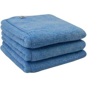 imageChemical Guys MIC35203 Workhorse Professional Grade Microfiber Towel Gray Safe for Car Wash Home Cleaning ampamp Pet Drying Cloths 16quot x 16quot Pack of 3Blue