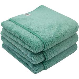 imageChemical Guys MIC35203 Workhorse Professional Grade Microfiber Towel Gray Safe for Car Wash Home Cleaning ampamp Pet Drying Cloths 16quot x 16quot Pack of 3Green