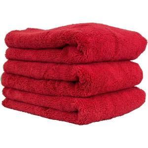 imageChemical Guys MIC99703 Red 24quot x 16quot Fluffer Miracle Supra Mircofiber Towel  1 Pack