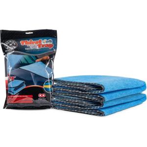imageChemical Guys Thirst Trap Microfiber Chamois Towel Safe for Cars Trucks SUVs RVs Motorcycles ampamp More 24quotx28quot Blue 2 Pack2 Pack