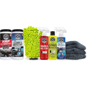 imageChemical Guys Clean ampamp Shine Car Cleaning Kit with 316 oz Car Care Chemicals  Total Interior ampamp VRP Canister Wipes Safe for Cars Trucks Motorcycles SUVs Jeeps RVs ampamp More