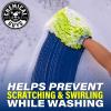 imageChemical Guys CWS2211602 Mr Pink Foam Party Wash ampamp Wax 216 fl oz Tangerine Scent  Chenille Premium ScratchFree Microfiber Wash Mitt Lime Green 2 Pack 3 Items