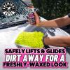 imageChemical Guys CWS2211602 Mr Pink Foam Party Wash ampamp Wax 216 fl oz Tangerine Scent  Chenille Premium ScratchFree Microfiber Wash Mitt Lime Green 2 Pack 3 Items