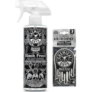 imageChemical Guys Fresh Cherry Blast Air Freshener and Odor Eliminator 16 fl oz with 3 Pack of Hanging Air Fresheners Great for Cars Trucks SUVs RVs Home Office Dorm Room ampamp MoreBlack