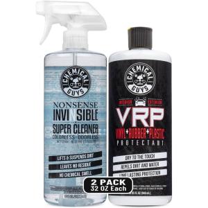 imageChemical Guys VRP Vinyl Rubber ampamp Plastic Dressing  Nonsense All Surface Cleaner Bundle 32 oz Total  HighGloss Shine ampamp Protection for Tires Trim ampamp Interior  Colorless Odorless Deep Cleaning