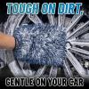 imageChemical Guys MIC49302 Chenille Premium ScratchFree Microfiber Wash Mitt Lime Green 96quot x 23quot x 7quot 2 PackBlue