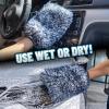 imageChemical Guys MIC49302 Chenille Premium ScratchFree Microfiber Wash Mitt Lime Green 96quot x 23quot x 7quot 2 PackBlue
