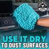 imageChemical Guys MIC513 Big Noodle Chenille Microfiber Scratch Free Supersized Car Wash Mitt for Cars Trucks SUVs RVs ampamp More Turquoise 11quot x 12quot