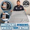 imageChemical Guys Waffle Weave for Home ampamp Auto Glass Windows Mirrors ampamp More Gray 25 in x 36 in 2Pack