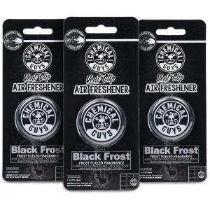 imageChemical Guys AIR40103 Black Frost Vent Clip Air Freshener Great for Cars Trucks SUVs RVs Home Office Dorm Room ampamp More 16 fl oz  3 Pack1 Count Pack of 3