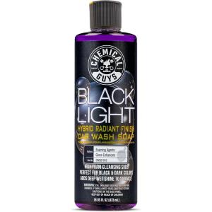 imageChemical Guys CWS61964 Black Light Foaming Car Wash Soap Works with Foam Cannons Foam Guns or Bucket Washes For Cars Trucks Motorcycles RVs ampamp More 64 fl oz Half Gallon Black Cherry ScentSOAP