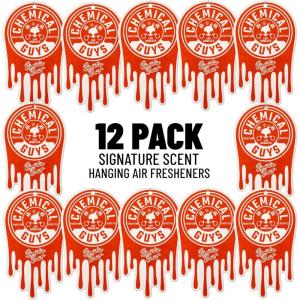 imageChemical Guys Hanging Air Freshener Fresh Cherry Scent 12 Pack Great for Cars Trucks SUVs RVs Home Garage Workspace Dorm Room ampamp More 4 x 3 Packs  AIR40604Signature