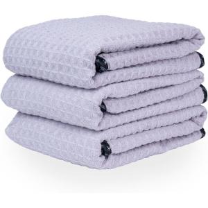 imageChemical Guys Waffle Weave for Home ampamp Auto Glass Windows Mirrors ampamp More Lavender 25 in x 36 in 3PackLavander