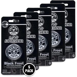 imageChemical Guys Black Frost Vent Clip Air Freshener Great for Cars Trucks SUVs RVs Home Office Dorm Room ampamp More 5Pack  AIR40105