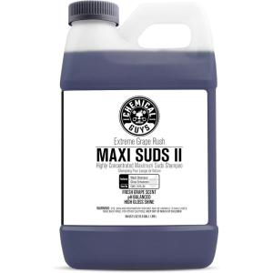 imageChemical Guys CWS 1010 64 MaxiSuds II Foaming Car Wash Soap Works with Foam Cannons Foam Guns or Bucket Washes Safe for Cars Trucks Motorcycles RVs ampamp More 64 fl Oz Half Gallon Grape Scent64 Fl Oz Pack of 1