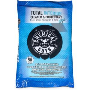 imageChemical Guys PMWSPI22050 Total Interior Cleaner ampamp Protectant Wipes Mega 100 Pack Safe for Cars Trucks SUVs Jeeps Motorcycles RVs ampamp More 50 Ct50 Count Pack of 1