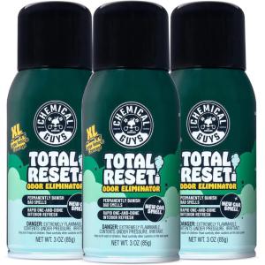 imageChemical Guys Odor Eliminating Fogger 3 Pack  New Car Smell 3 Oz Each  SetandForget System to Remove Smoke Pet Gym and Food Odors in Cars Trucks SUVs
