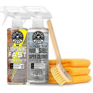 imageChemical Guys SPI19116ID Interior Deep Cleaning Kit with Lightning Fast Carpet ampamp Upholstery Extractor Nonsense All Surface Cleaner Induro 7 Heavy Duty Detailing Brush ampamp 3 Pack Microfiber Towels