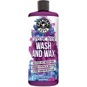 imageChemical Guys Extreme Bodywash ampamp Wax Foaming Car Wash Soap Works with Foam CannonsGuns or Bucket Washes for Trucks Motorcycles RVs ampamp More 32 fl oz Grape Scent1 Count Pack of 1
