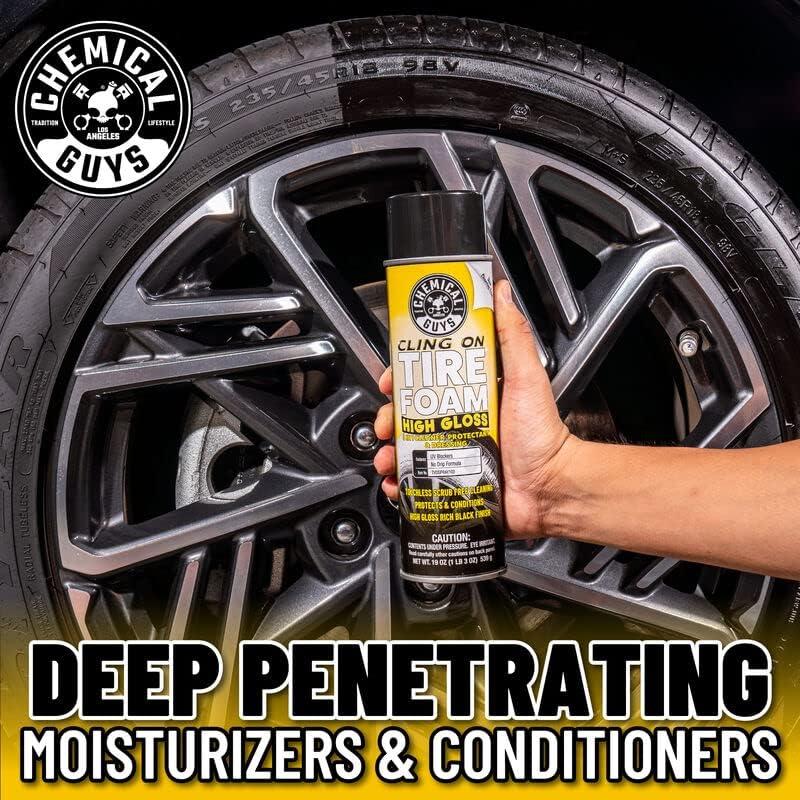 imageChemical Guys TVDSPRAY103 Cling On Tire Foam High Gloss 3 in 1 Cleaner Protectant ampamp Dressing Works on Cars Trucks SUVs Motorcycles RVs ampamp More 16 fl oz